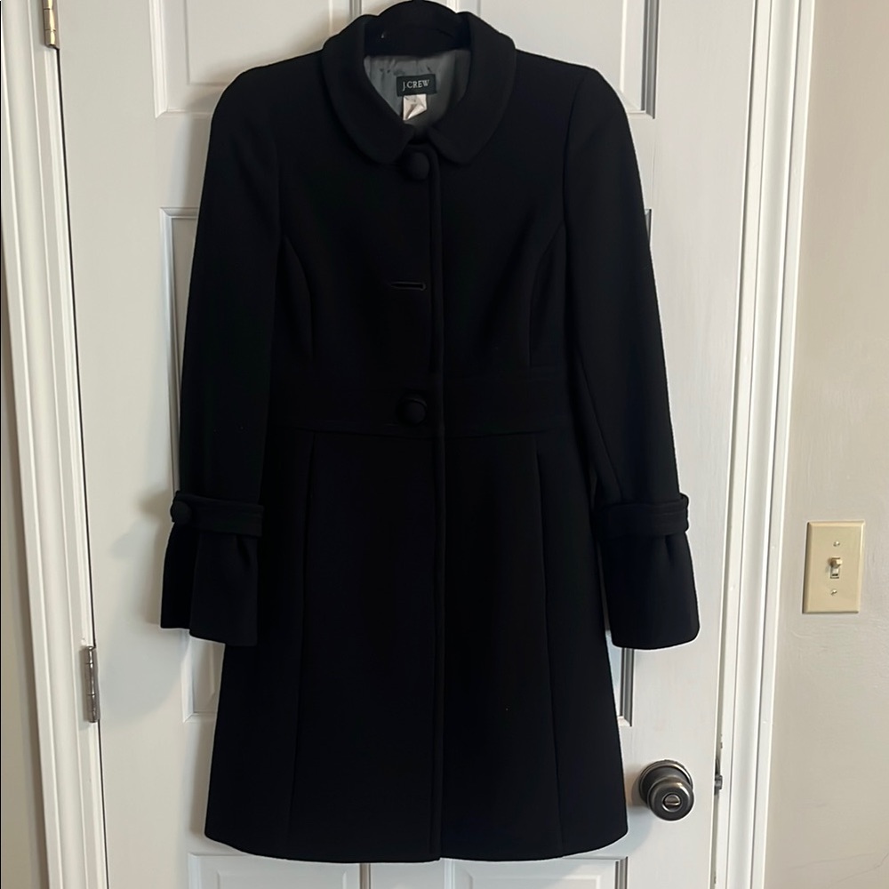 J.Crew Black Wool Coat